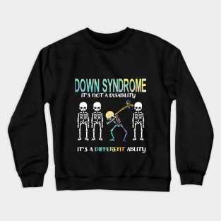 ADHD It_s Not Disability It_s A Different Dabbing Crewneck Sweatshirt